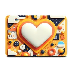 Valentine s Day Design Heart Love Poster Decor Romance Postcard Youth Fun Small Doormat