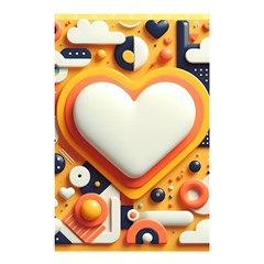 Valentine s Day Design Heart Love Poster Decor Romance Postcard Youth Fun Shower Curtain 48  X 72  (small) 