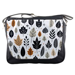 Autumn Leaves Fall Pattern Design Decor Nature Season Beauty Foliage Decoration Background Texture Messenger Bag