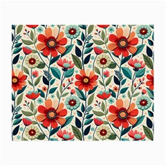 Flowers Flora Floral Background Pattern Nature Seamless Bloom Background Wallpaper Spring Small Glasses Cloth