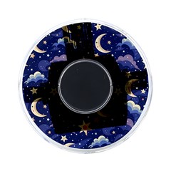 Night Moon Seamless Background Stars Sky Clouds Texture Pattern On-the-go Memory Card Reader