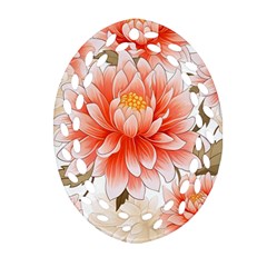 Flowers Plants Sample Design Rose Garden Flower Decoration Love Romance Bouquet Oval Filigree Ornament (two Sides)