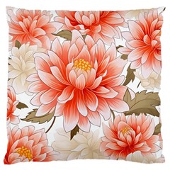 Flowers Plants Sample Design Rose Garden Flower Decoration Love Romance Bouquet Large Cushion Case (one Side) by Maspions