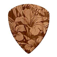Hibiscus Flowers Colorful Vibrant Tropical Garden Bright Saturated Nature Wood Guitar Pick (set Of 10) by Maspions