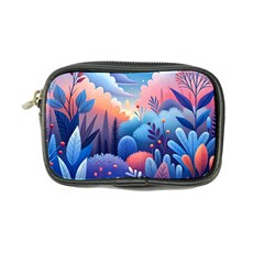 Nature Night Bushes Flowers Leaves Clouds Landscape Berries Story Fantasy Wallpaper Background Sampl Coin Purse by Maspions