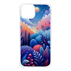 Nature Night Bushes Flowers Leaves Clouds Landscape Berries Story Fantasy Wallpaper Background Sampl Iphone 13 Tpu Uv Print Case by Maspions