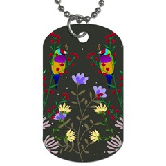 Bird Flower Plant Nature Dog Tag (one Side)