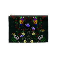 Bird Flower Plant Nature Cosmetic Bag (medium)