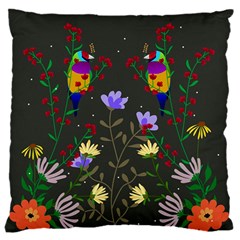 Bird Flower Plant Nature 16  Baby Flannel Cushion Case (two Sides)