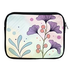 Flower Paint Flora Nature Plant Apple Ipad 2/3/4 Zipper Cases