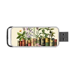 Books Flowers Book Flower Flora Floral Portable Usb Flash (two Sides)