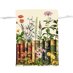 Books Flowers Book Flower Flora Floral Lightweight Drawstring Pouch (xl) by Maspions