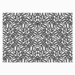 Monochrome Maze Design Print Large Glasses Cloth (2 Sides) by dflcprintsclothing