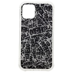 Rebel Life: Typography Black And White Pattern Iphone 12 Mini Tpu Uv Print Case	 by dflcprintsclothing