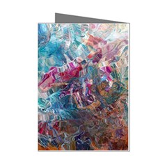 Straight Blend Module I Liquify 19-3 Color Edit Mini Greeting Cards (pkg Of 8) by kaleidomarblingart