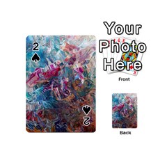 Straight Blend Module I Liquify 19-3 Color Edit Playing Cards 54 Designs (mini) by kaleidomarblingart