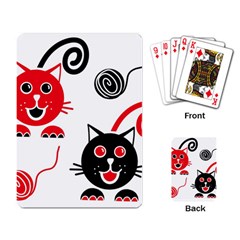 Cat Little Ball Animal Playing Cards Single Design (rectangle)