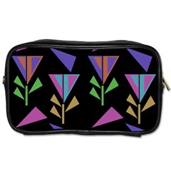 Abstract Pattern Flora Flower Toiletries Bag (two Sides)