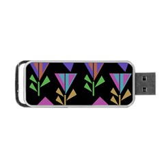 Abstract Pattern Flora Flower Portable Usb Flash (two Sides)