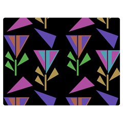 Abstract Pattern Flora Flower Premium Plush Fleece Blanket (extra Small) by Maspions