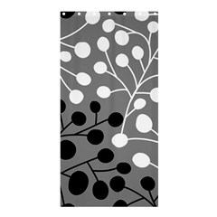 Abstract Nature Black White Shower Curtain 36  X 72  (stall)  by Maspions