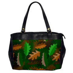 Leaves Foliage Pattern Oak Autumn Oversize Office Handbag