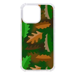 Leaves Foliage Pattern Oak Autumn Iphone 13 Pro Tpu Uv Print Case by Maspions