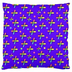 Abstract Background Cross Hashtag Large Cushion Case (one Side)