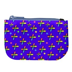 Abstract Background Cross Hashtag Large Coin Purse by Maspions