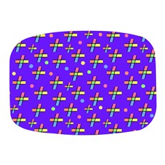 Abstract Background Cross Hashtag Mini Square Pill Box by Maspions