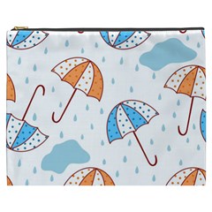 Rain Umbrella Pattern Water Cosmetic Bag (xxxl)