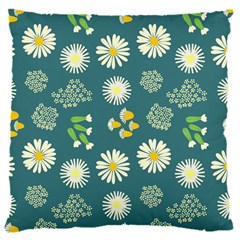 Drawing Flowers Meadow White 16  Baby Flannel Cushion Case (two Sides)