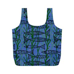 Fish Pike Pond Lake River Animal Full Print Recycle Bag (m)