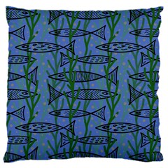 Fish Pike Pond Lake River Animal 16  Baby Flannel Cushion Case (two Sides)