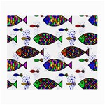 Fish Abstract Colorful Small Glasses Cloth Front