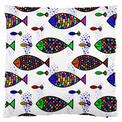 Fish Abstract Colorful 16  Baby Flannel Cushion Case (two Sides)