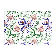 Bloom Nature Plant Pattern Sticker A4 (10 Pack)