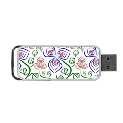 Bloom Nature Plant Pattern Portable Usb Flash (two Sides)