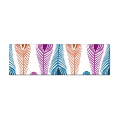 Pen Peacock Colors Colored Pattern Sticker (bumper)