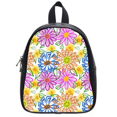 Bloom Flora Pattern Printing School Bag (small)