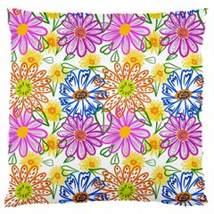 Bloom Flora Pattern Printing 16  Baby Flannel Cushion Case (two Sides)