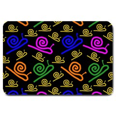 Pattern-repetition-snail-blue Large Doormat