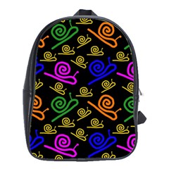 Pattern-repetition-snail-blue School Bag (large)