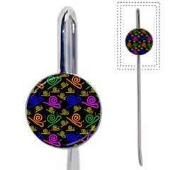 Pattern-repetition-snail-blue Book Mark