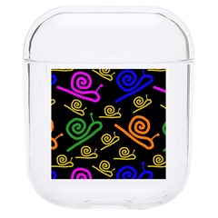 Pattern-repetition-snail-blue Hard Pc Airpods 1/2 Case by Maspions