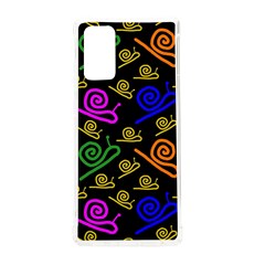 Pattern-repetition-snail-blue Samsung Galaxy Note 20 Tpu Uv Case by Maspions