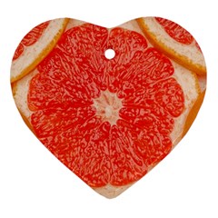 Grapefruit-fruit-background-food Ornament (heart)