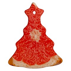 Grapefruit-fruit-background-food Ornament (christmas Tree)  by Maspions