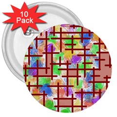 Pattern-repetition-bars-colors 3  Buttons (10 Pack) 