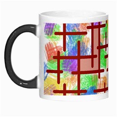 Pattern-repetition-bars-colors Morph Mug